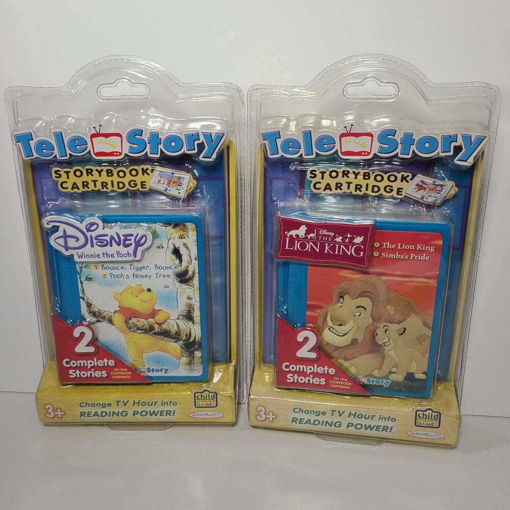 2006 JAKKS PACIFIC TELE STORY DISNEY'S Winnie Pooh Lion King STORYBOOK CARTRIDGE